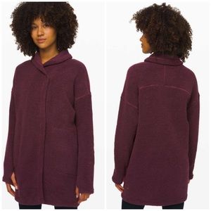 Lululemon Sincerely Sherpa Wrap Heathered Arctic Plum Jacket